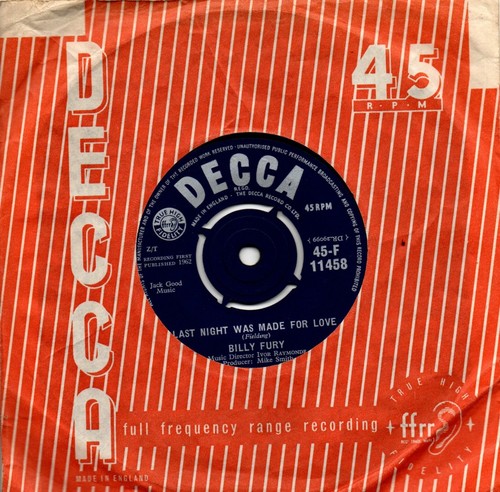Billy fury last - billy, fury:last