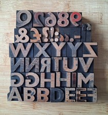 Vintage WOODEN Letterpress