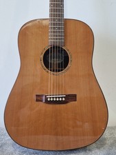 Ozark 3801 Dreadnought Acoustic Guitar – Solid Cedar Top & Koa Back – Very Good
