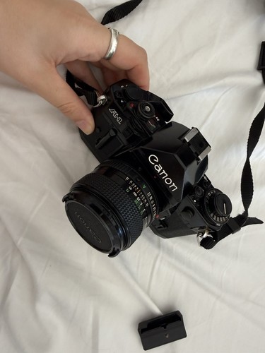 Canon 35mm camera with 50mm - a1,