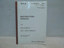 BSA B Models 1955 350 to 500