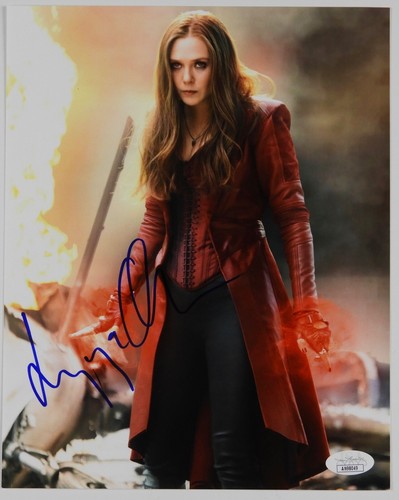 Elizabeth olsen autograph jsa - elizabeth,