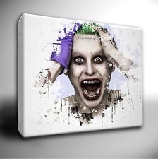 Marvel Avengers / DC Characters paint splatter CANVAS Wall Art Picture Print