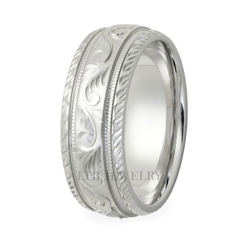 Hand engraved platinum mens - platinum,