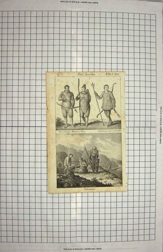 Original old antique print - original,