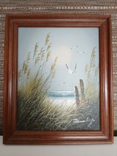 Seascape Seagulls, Reeds by