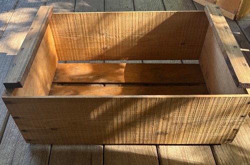 Vintage rustic fruit crate - vintage,