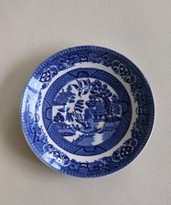 Vintage Old Willow Pattern Saucer Spare Alfred Meakin 5.5 Inches Diameter VGC
