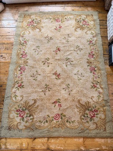 Vintage large rug mid century - large,