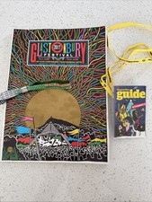 Glastonbury Festival 2017 Memorabilia - un cut wristband, programme & show guide