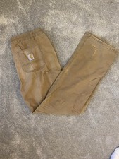 carhartt mustard jeans size 16