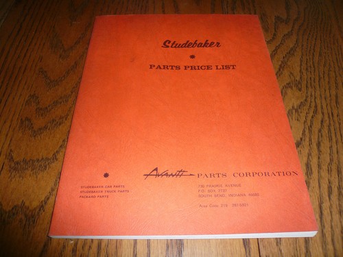 Studebaker parts price - parts,