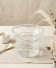 Vintage Clear Crackle Glass