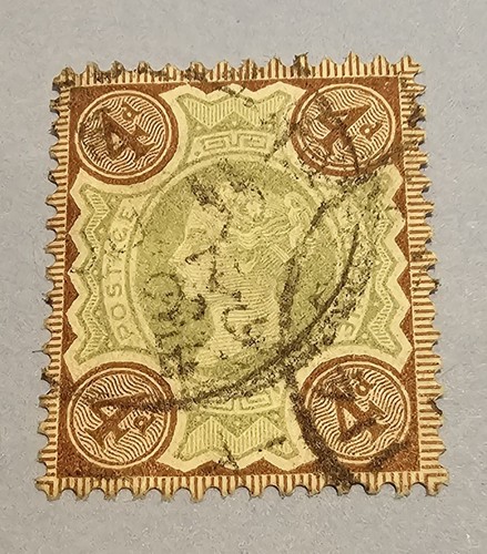 1887 1892 jubilee 4d - gb, 1887-1892