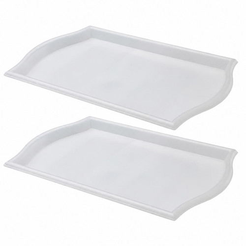 Large plastic serving trays - large,