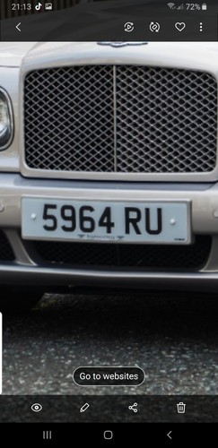 5964 private plate - 5964, ru