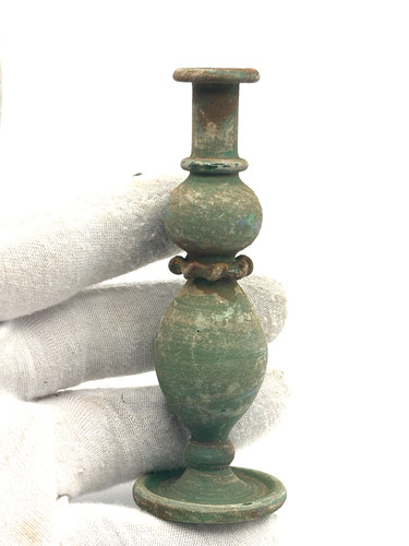 Tall green roman glass - tall,