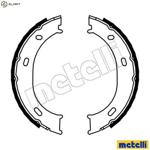 Brake shoe set - set,