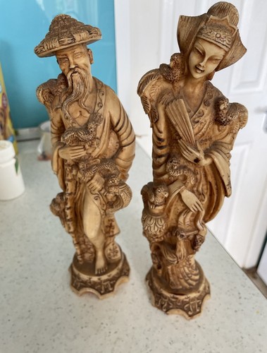 Oriental figurines man and - figurines,