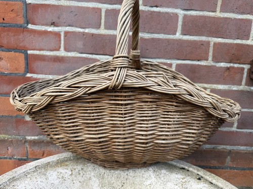 Vintage french oval wicker - oval,