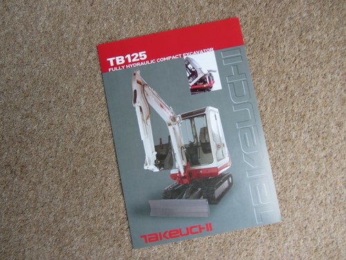 Takeuchi tb125 fully hydraulic - fully,