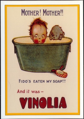 Modern postcard vinolia soap - modern,