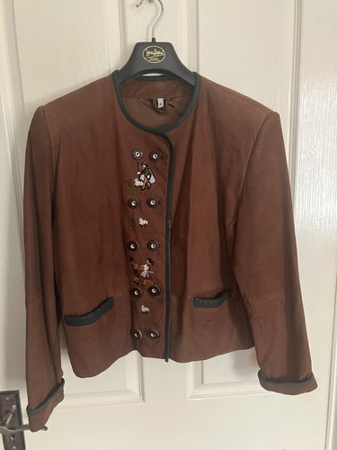 Vintage 80s suede jacket - suede,