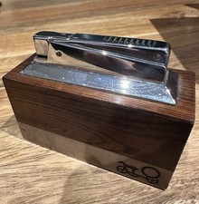 Vintage Kawee Japan Butane Lighter – Wood & Metal, Side Lever Varaflame 1970s