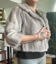 Real Mink Fur Bolero Jacket Vintage 
