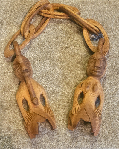 Vintage africa carved wood - africa,