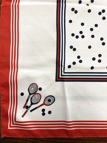 Vintage tennis scarf made - scarf,