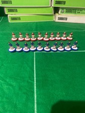 Subbuteo H/W  Man Utd and Chelsea  teams  unboxed no Goalkeepers in VGC.