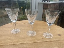 Set x3 Cut Crystal Wine