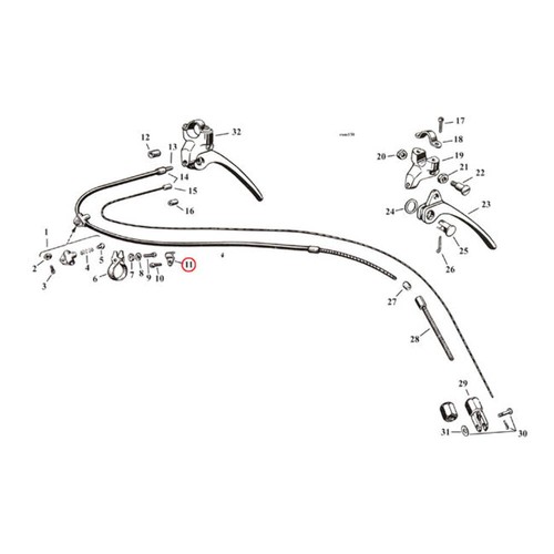 Exterior fork brake - fork, for