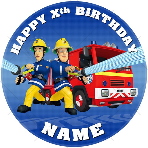 Fireman sam cake topper - sam,