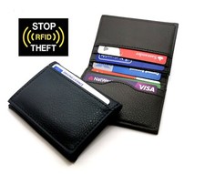 Slim  RFID Blocking Credit Card Holder, Holds up to 8 Card & Bank Notes Slot