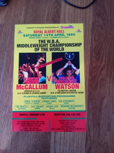 Boxing handbill - boxing,