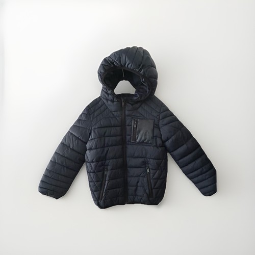 River navy blue quilted puffer - river,