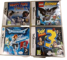 4x Nintendo DS Games Bundle – Lego Batman, Spectrobes, Toy Story 3, Happy Feet 2