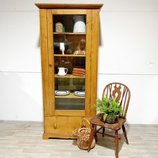 Antique Rustic Pine Cupboard