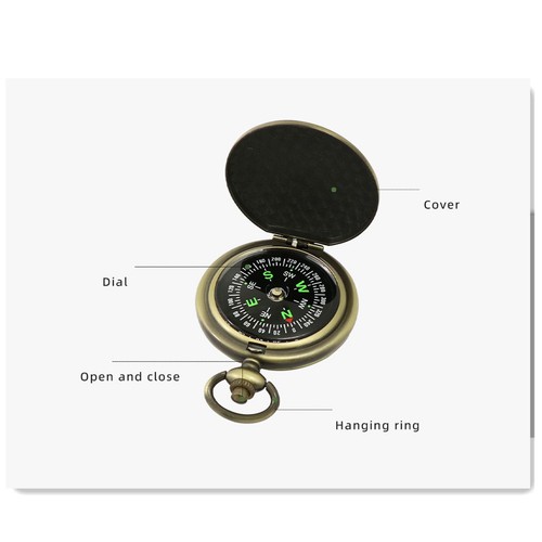 Antique compass luminous - ­antique,
