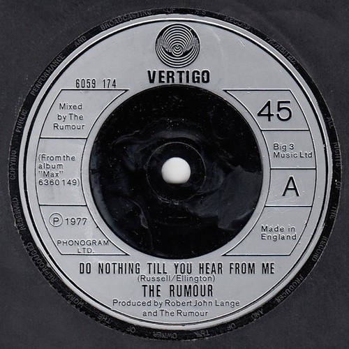 The rumour nothing - -, till