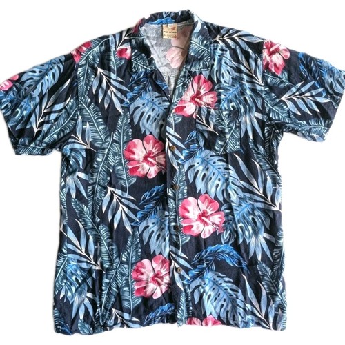 Mens loud floral shirt large - floral,
