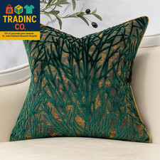 Green Twigs Throw Pillow Cover