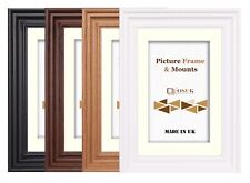 Swept Black Photo Frame White Picture Frame Oak Poster Frame With Ivory Mount