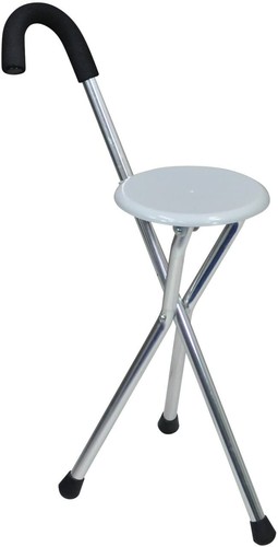 Folding seat cane - seat,