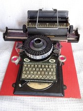 Working German Junior Typewriter Tinplate Toy Boxed + Instructions Tape Paper