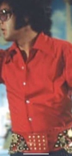 Elvis red cotton puff - red, sleeve