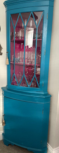 Vintage retro blue corner - vintage/retro,