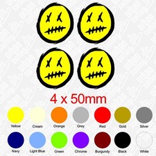 4 x 50mm Window Wheel Stickers